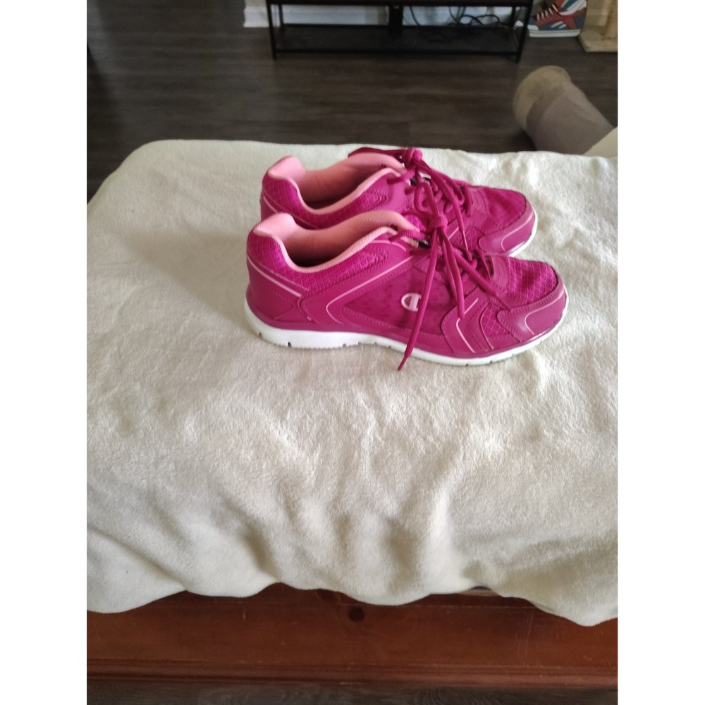 Champion Womens Magenta Pink Mesh Athletic Training Sneakers Shoes Size 11W - Picture 5 of 7